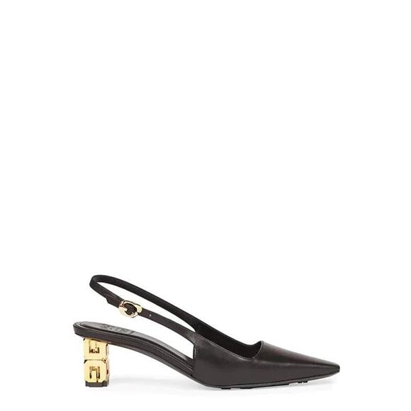 givenchy BLACK classic  G CUBE SLINGBACK PUMP size 35 - Picture 1 of 15